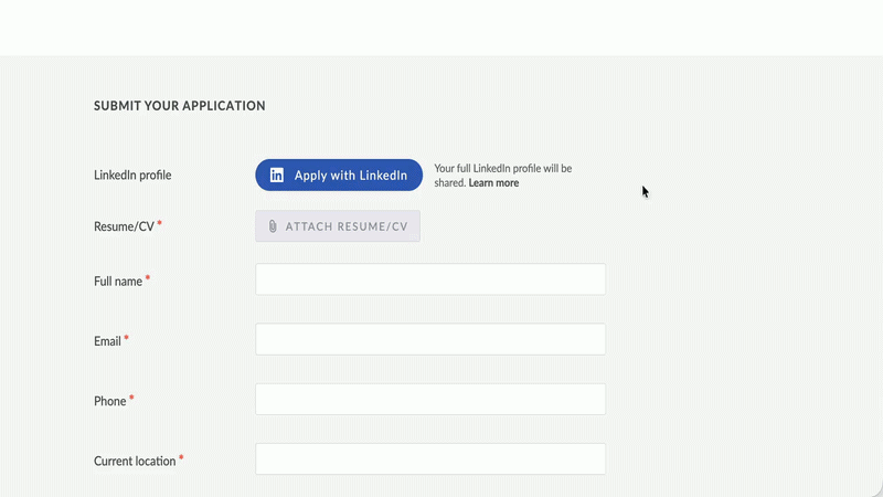 ApplyArc autofill and job saving demonstration